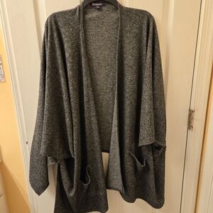 Roaman's Charcoal Open-Front Poncho